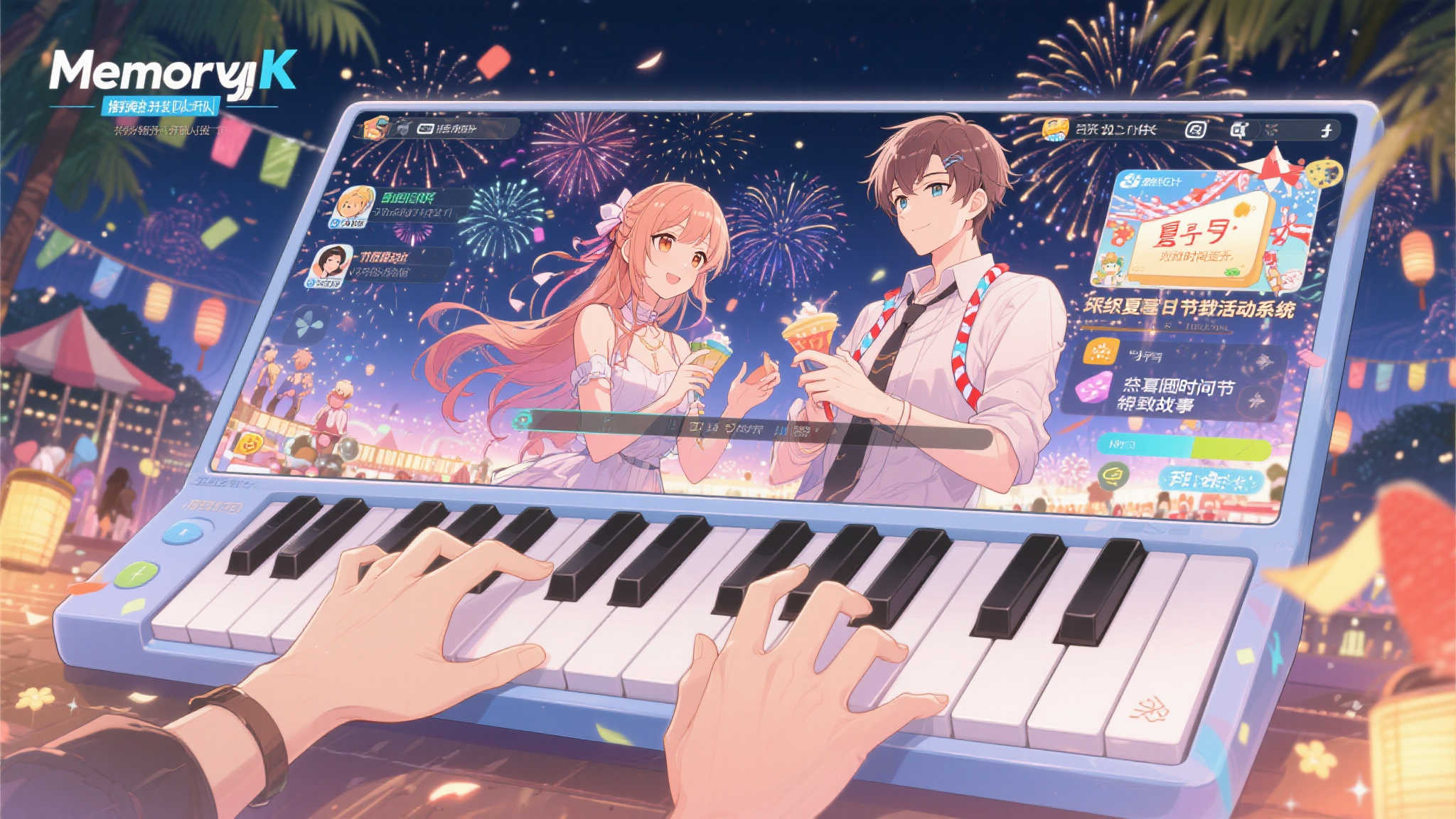 夏日心动！视觉轻小说游戏《记忆键盘》今夏即将上线！