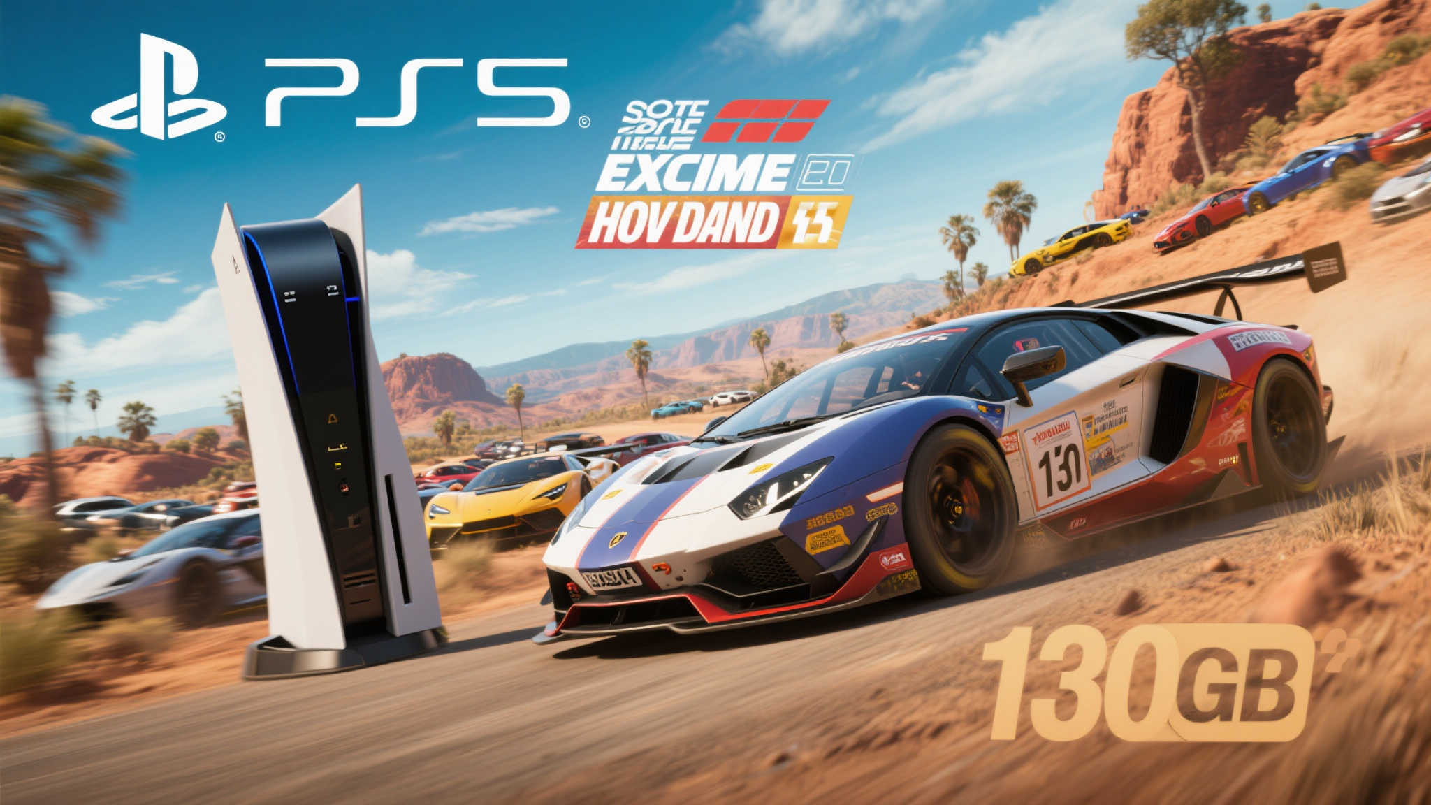 PS5《地平线竞速5》容量惊人：突破130GB！