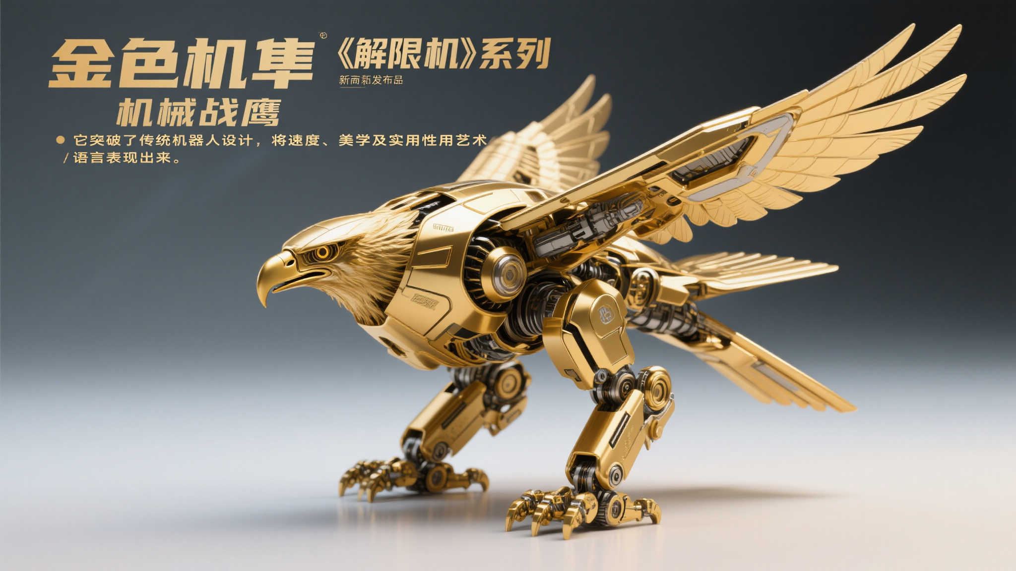 《解限机》推出酷炫金色“矛隼”模型，限量仅7800份！