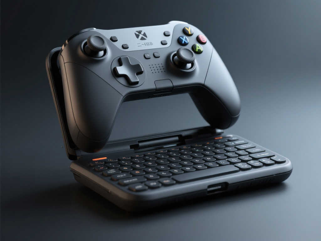 日本公司创新设计：手柄键盘二合一输入设备